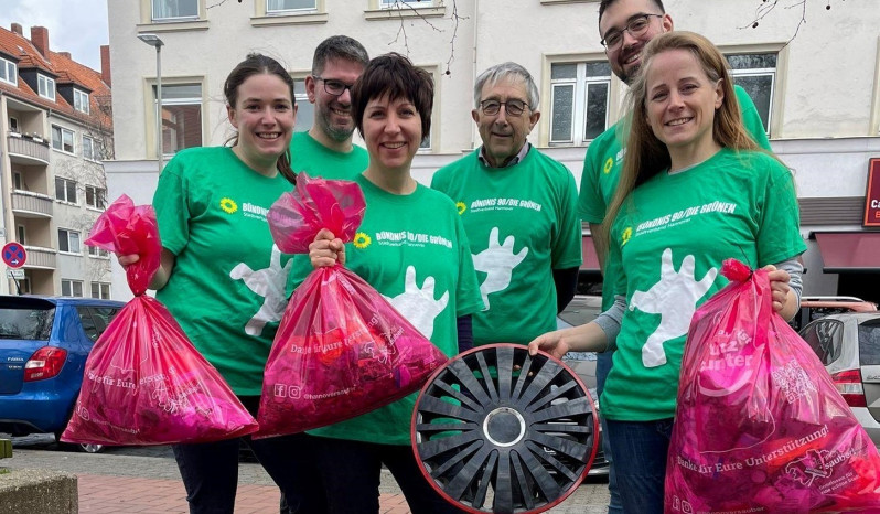 Grüne Stadtteilgruppe beteiligt sich an Hannover sauber!