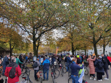 Fahrraddemonstration für den Erhalt der Fahrradstraßen am 3. November 2023